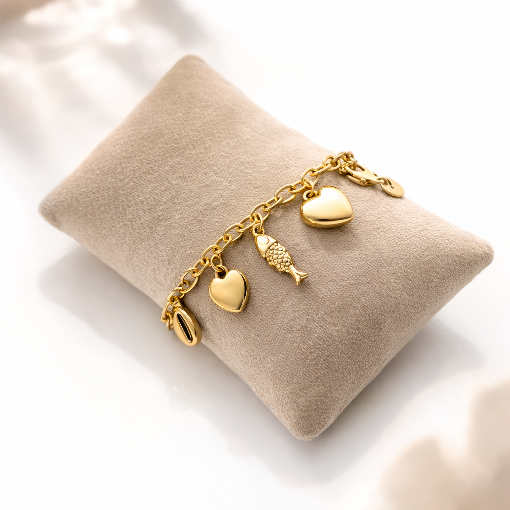 Ocean Charm Bracelet – Gold