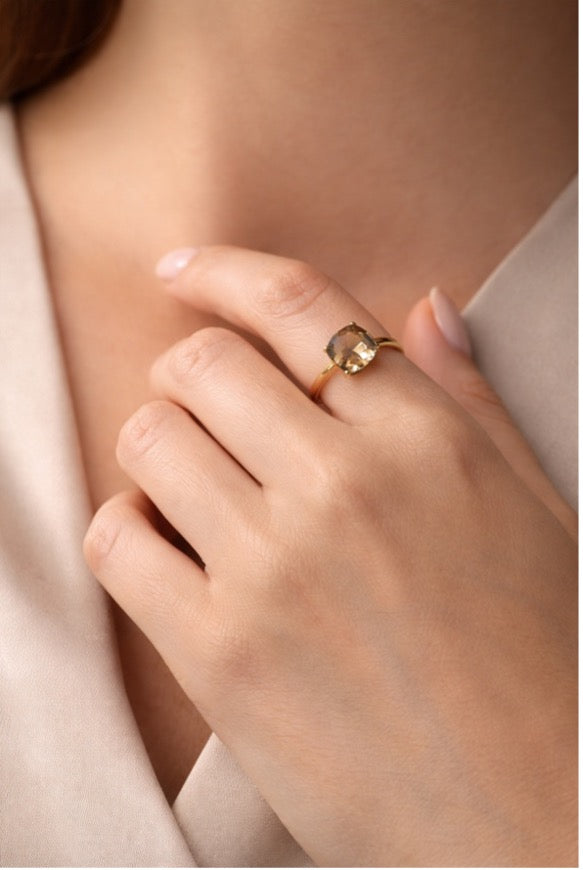 Barcelona stone ring